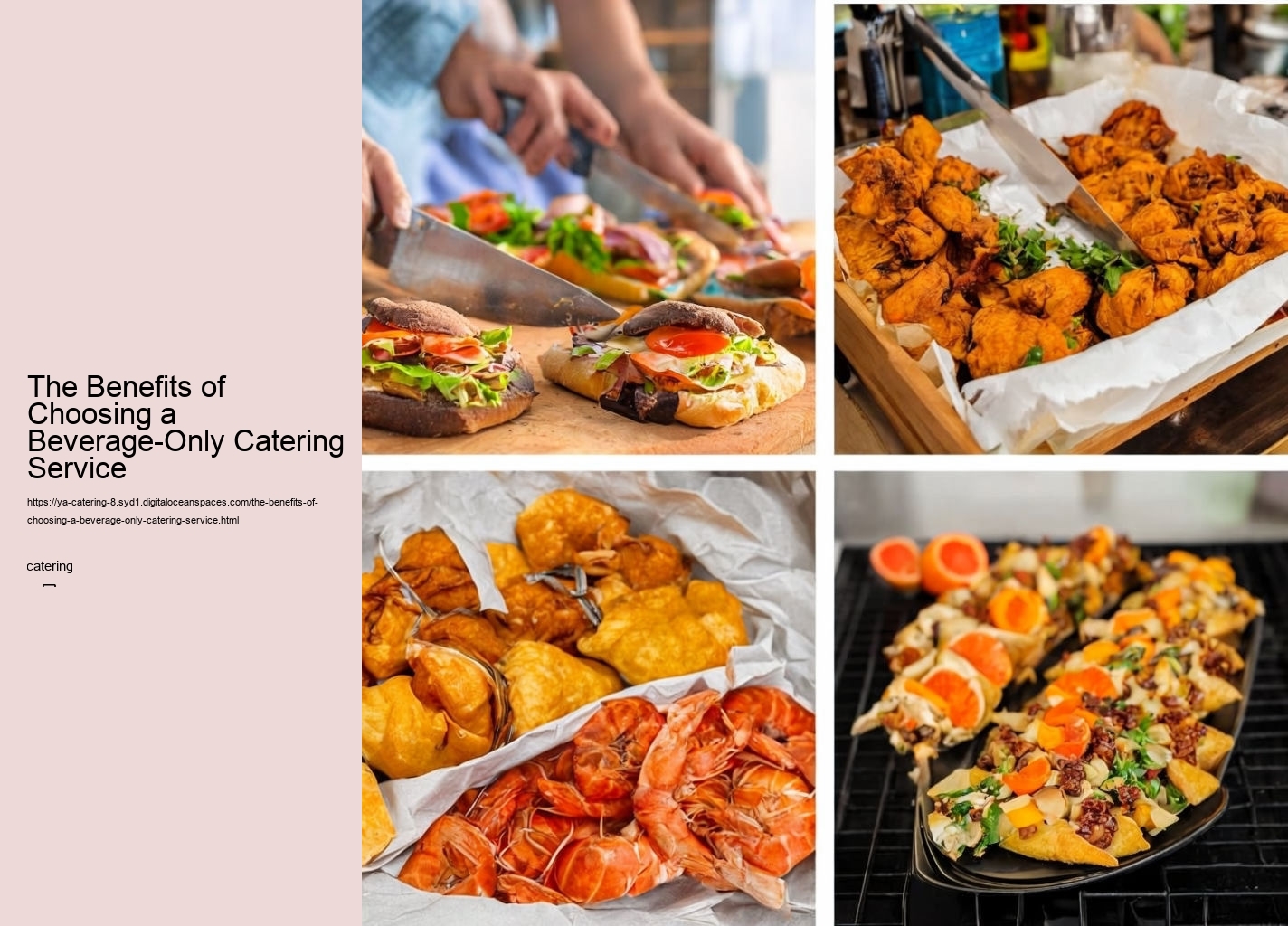 The Benefits of Choosing a Beverage-Only Catering Service